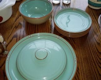 Noritake platter, glasses, plates and bowl