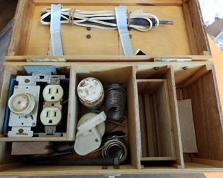 Soldering iron box set, all built in, hand crafted