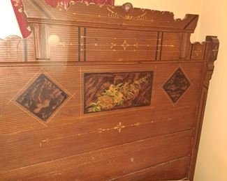 Full headboard
With matching dresser and chest of drawers, footboard and table