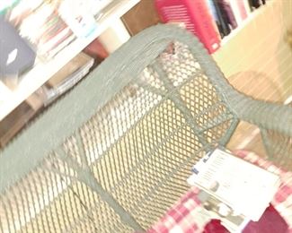 Wicker loveseat
