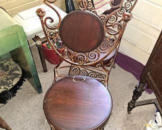 Two antique chairs...you are seeing double