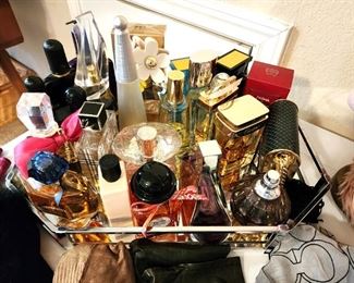 Designer perfumes, Tom Ford, Jimmy Choo, Cartier, etc.