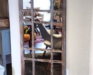 #DR2 - Buy It Now - $140.00
Paneled floor mirror 63" H x 22 1/2" W - Local Pickup Only