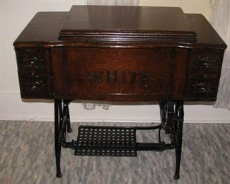 White sewing machine