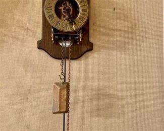 Vintage Tempus Fuger Skeleton Clock