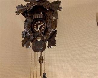 Vintage Stag motif Cuckoo Clock