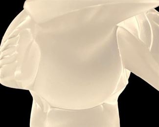 LALIQUE SPARROW HEAD FIGURINE
