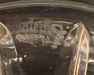 LARGE WATERFORD CRYSTAL CORSET VASE
