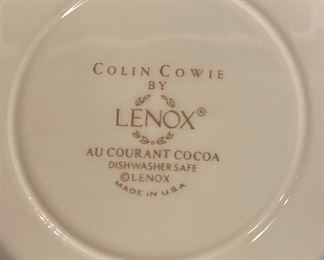 AU COURANT COCOA COLIN COWIE FOR LENOX CHINA
