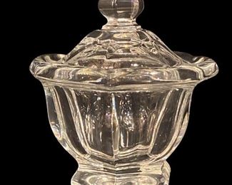 BACCARAT CANDY DISH WITH LID
