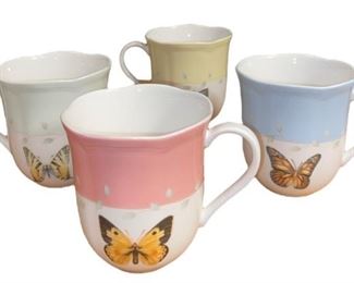 COLLECTION LENOX BUTTERFLY MEADOW PRINT GLASSWARE
