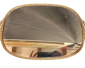 VICTORIAN VANITY DRESSER MIRROR & PERFUME TRAY
