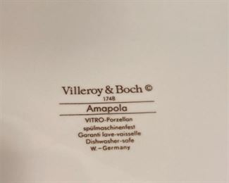 VILLEROY & BOCH "AMAPOLA" CHINA
