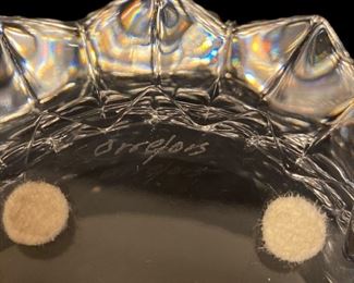 ORREFORS "ORION" & "FLEUR" CRYSTAL BOWLS
