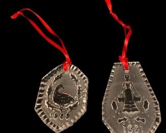 VINTAGE WATERFORD CRYSTAL CHRISTMAS ORNAMENTS
