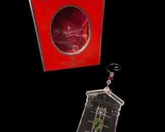 WATERFORD CRYSTAL CHRISTMAS ORNAMENTS AND 1ST EDITION CRYSTAL SCULPTURE
