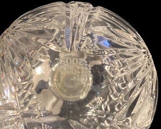 WATERFORD CRYSTAL CHRISTMAS ORNAMENTS AND 1ST EDITION CRYSTAL SCULPTURE
