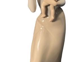 LLADRO MOTHER AND CHILD PORCELAIN FIGURINE
