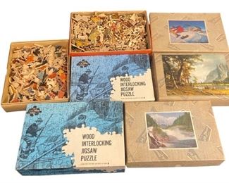 COLLECTION J.K STRAUS WOOD PUZZLES
