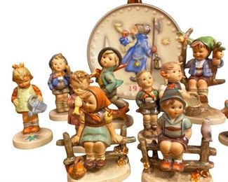 HUMMEL FIGURINES & PLATE (12)
