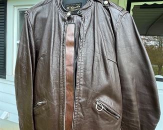 1960 brooks leather sports ware  Detroit motorcycle riding leather 