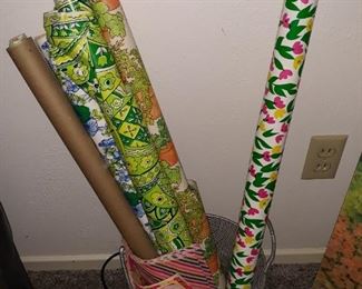 Vintage gift wrapping paper
