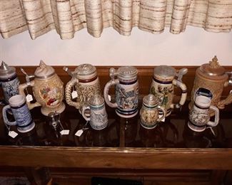 Vintage Avon collectible beer steins