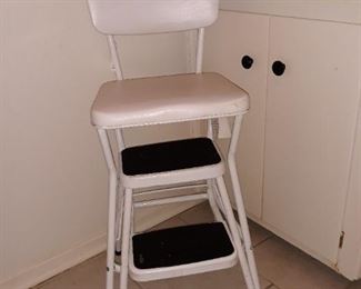 Kitchen pull out step ladder/ chair
