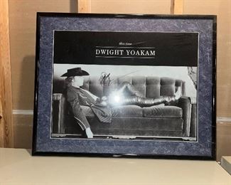 AUTOGRAHED DWIGHT YOAKAM POSTER 