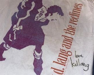 AUTOGRAHED K.D LANG SHIRT 