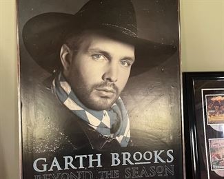 AUTOGRAPHED GARTH BROOKS POSTER 