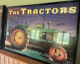 AUTOGRAPHED "THE TRACTORS" POSTER 