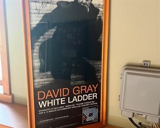 AUTOGRAPHED DAVID GRAY POSTER 