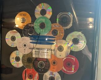 EPIC RECORDS FRAMED CD'S