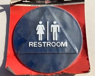 Restroom Sign / New!