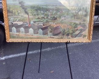 Vintage Organ Factory Print Ornate Frame