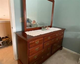 Cherry Dresser w/ Mirror by Jamestown Sterling Furniture Co.