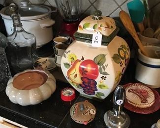 Canister, blender, crockpot