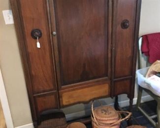 Vintage hutch, Franciscan Dessert Rose