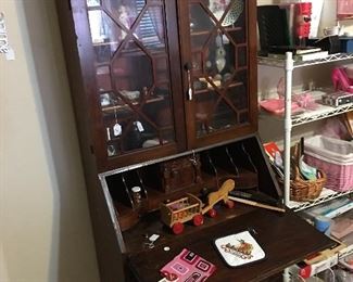 Curio/desk combination