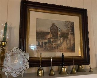 bell collection, there are more in porcelain, glass and  silver plate