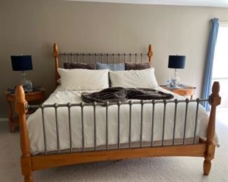 King size bed headboard and footboard (no mattress)