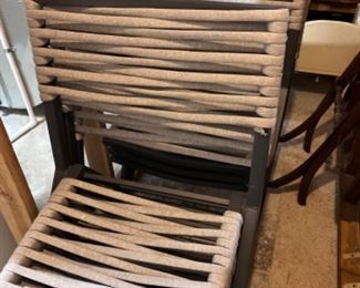 6 inside outside chairs - not used