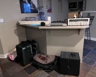 Luggage and backpacks , stereo equipment 
