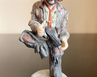 Flambro Emmett Kelly Jr. Figurine "A Hole in the Sole", Limited Edition.
