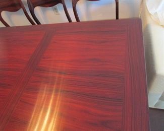 MID CENTURY MODERN JL Moller Denmark Rosewood dining table that expands with 8 chairs, absolutely pristine.