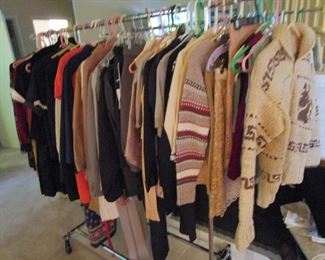 Some of the vintage ladies clothing