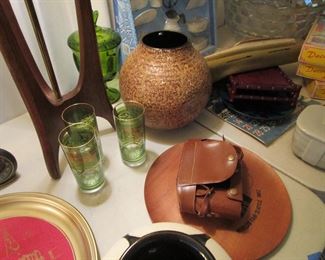 Mid Century glassware and pottery