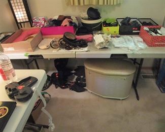 Hats, scarves, shoes, belts