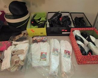 Hats, scarves, shoes, belts